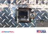 A Frame Diamond Plate Toolbox, Weather Tight w/ Locking Latch - RDS