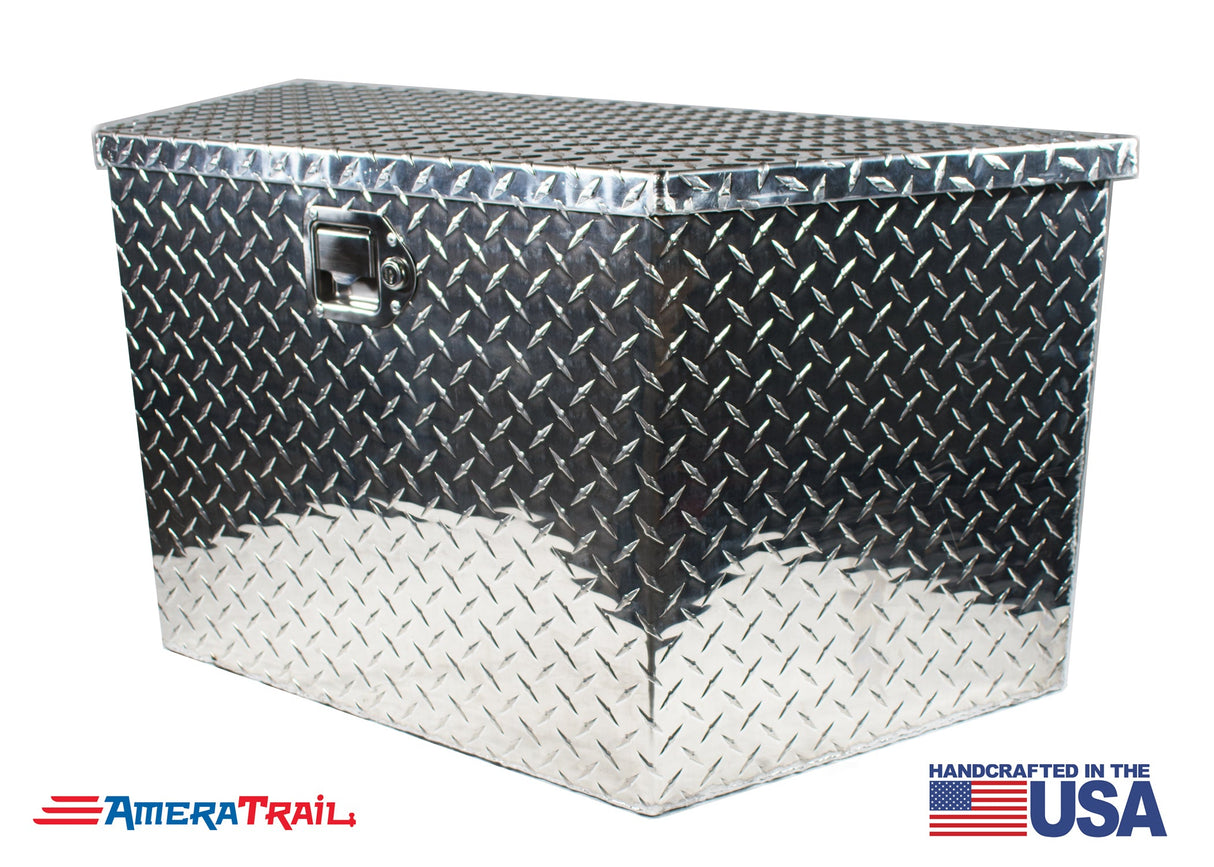 A Frame Diamond Plate Toolbox, Weather Tight w/ Locking Latch - RDS
