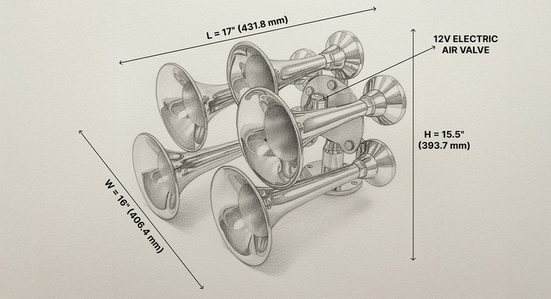 Admiral Chrome Train Horn