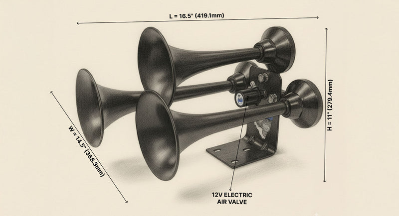 Mini Outlaw Train Horn