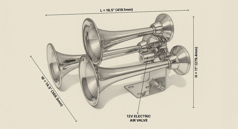 Mini Outlaw Train Horn