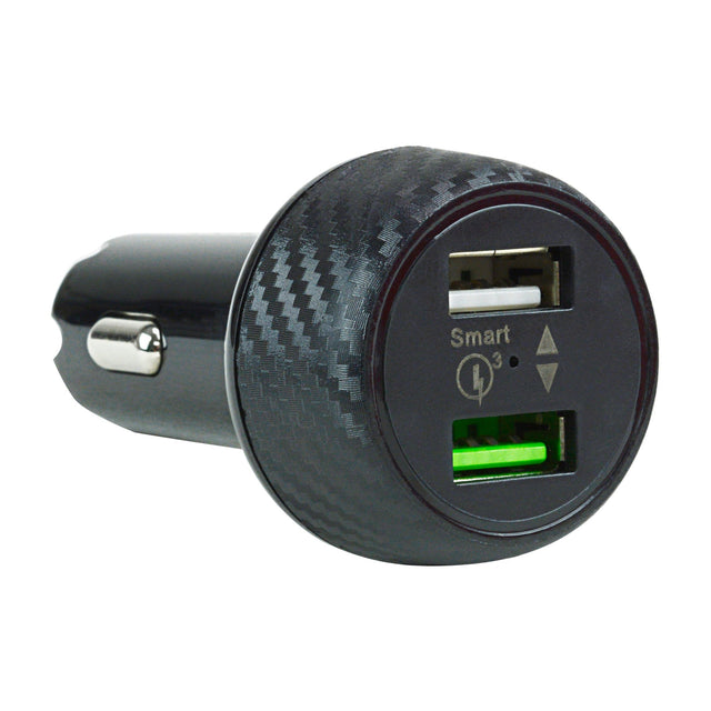 AIQ-DUCIG-QC3 - QC3.0 + 2.4A Dual USB Car Charger Audiopipe