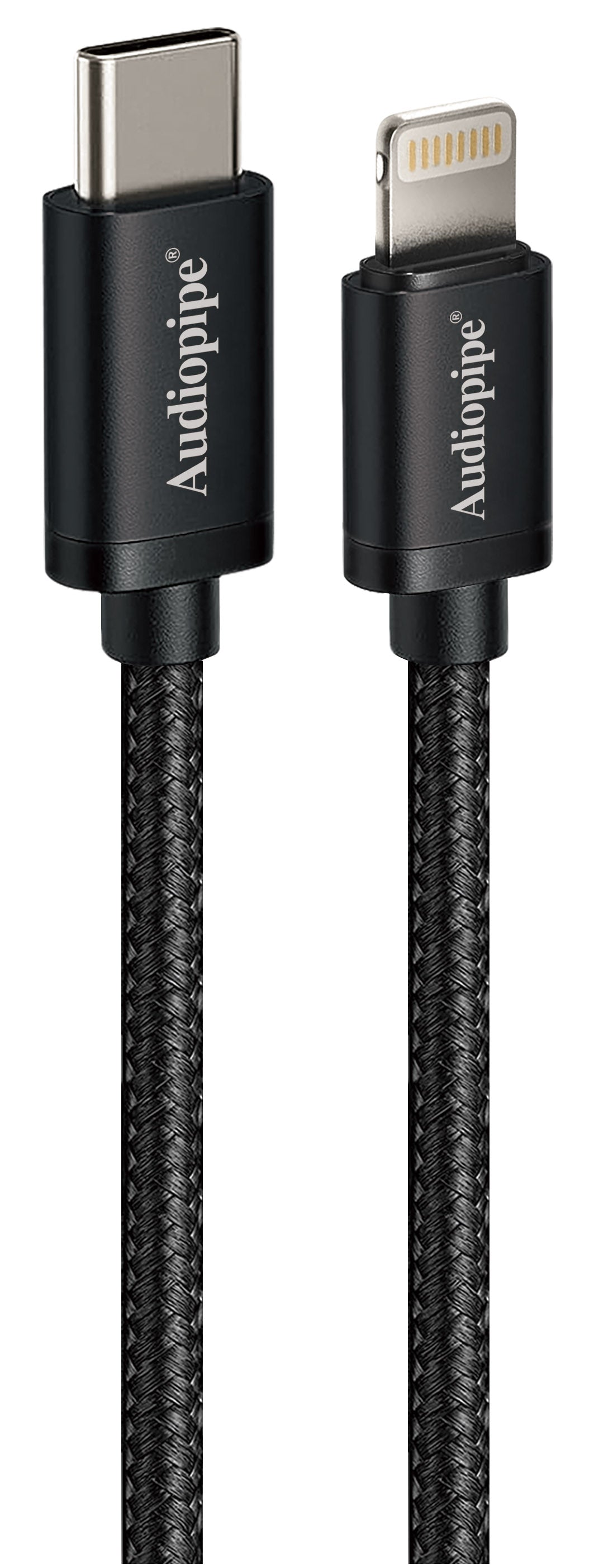 USB C To 8 Pin Cable (AIQ-TYCLIT-6BLK) Audiopipe