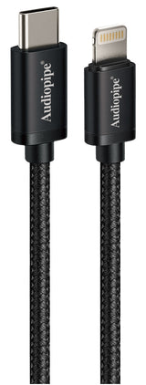 USB C To 8 Pin Cable (AIQ-TYCLIT-6BLK) Audiopipe