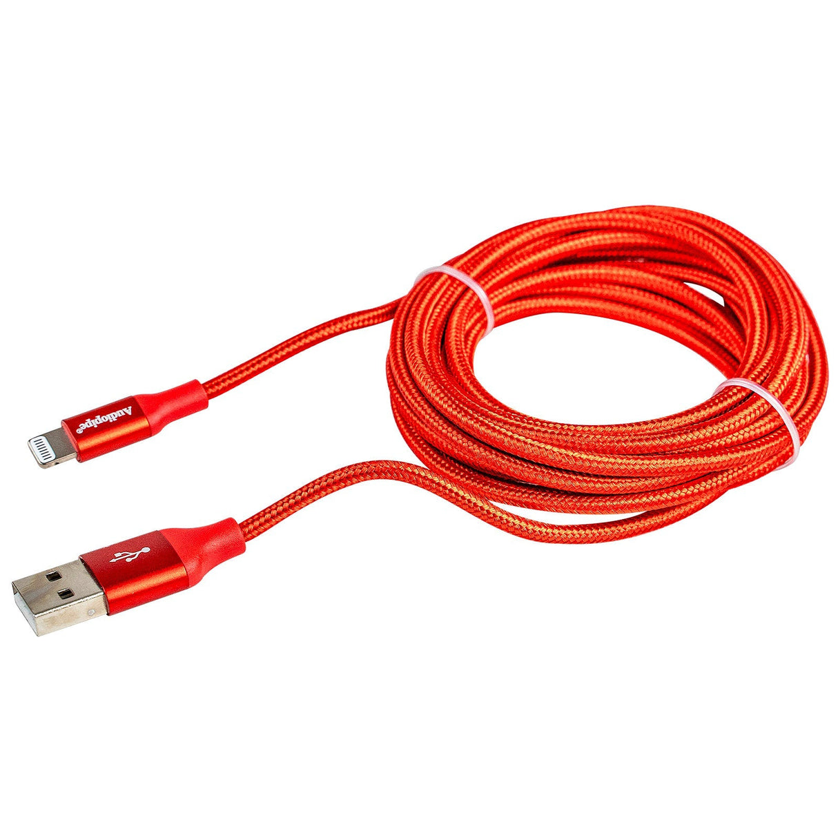 10Ft Lightning Charge/Sync Cable (AIQ-USBLIT-10RED) Audiopipe