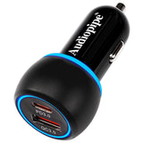 2 Ports USB-A+C Car Charger (AIQ-V12-UC-QC3) Audiopipe