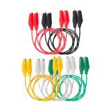 Multicolored Jump Wires AJW1 with Insulated Alligator Clips TekShack
