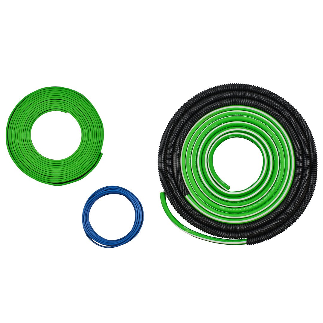 4-GA Amplifier Installation Wiring Kit - Green DS18