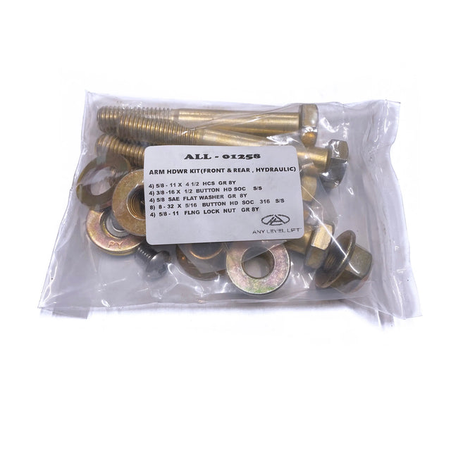 Arm Hardware Kit (Front & Rear, Hydraulic) Any Level Lift