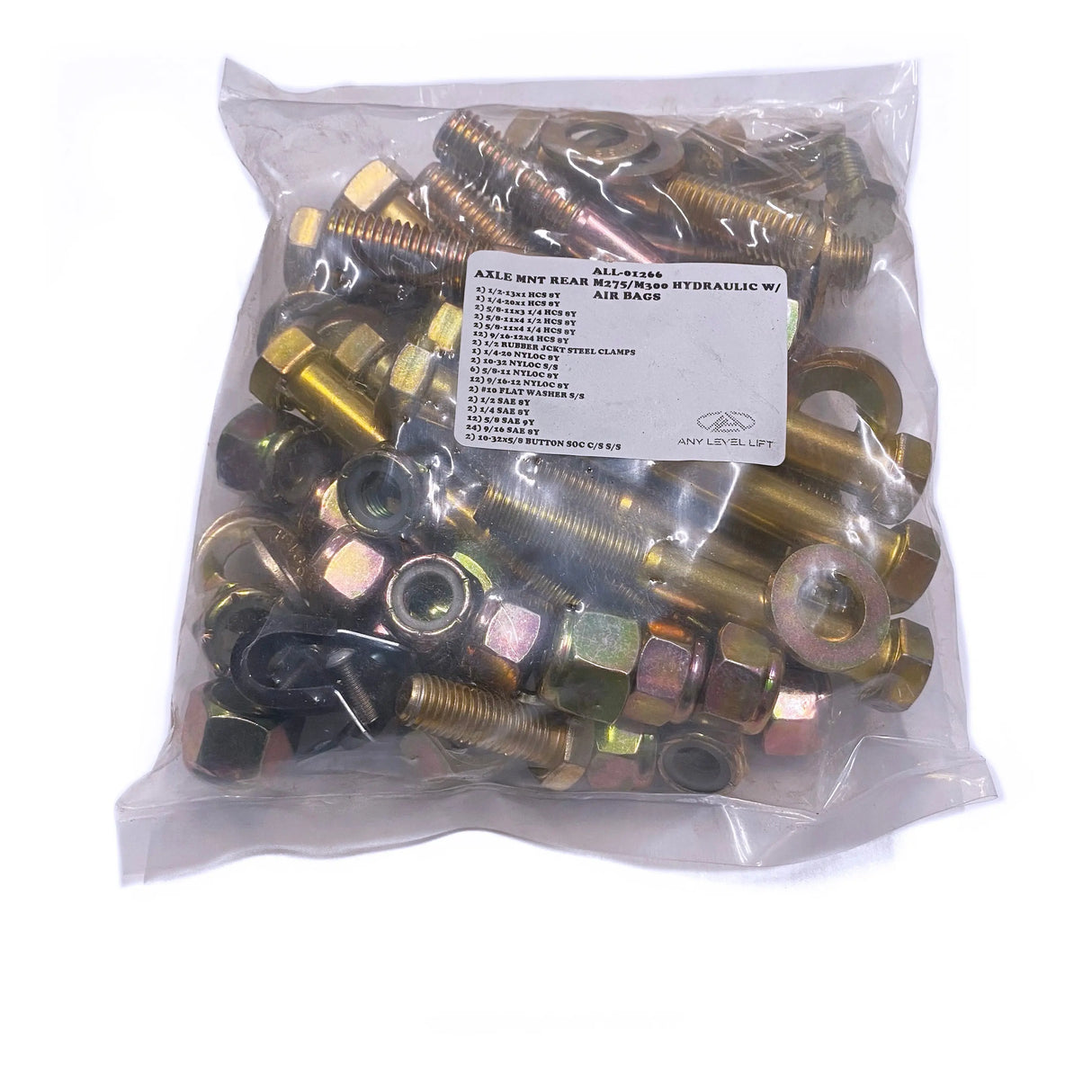 Axle Mount Rear Hardware Kit (Hydraulic w/Airbags) Any Level Lift
