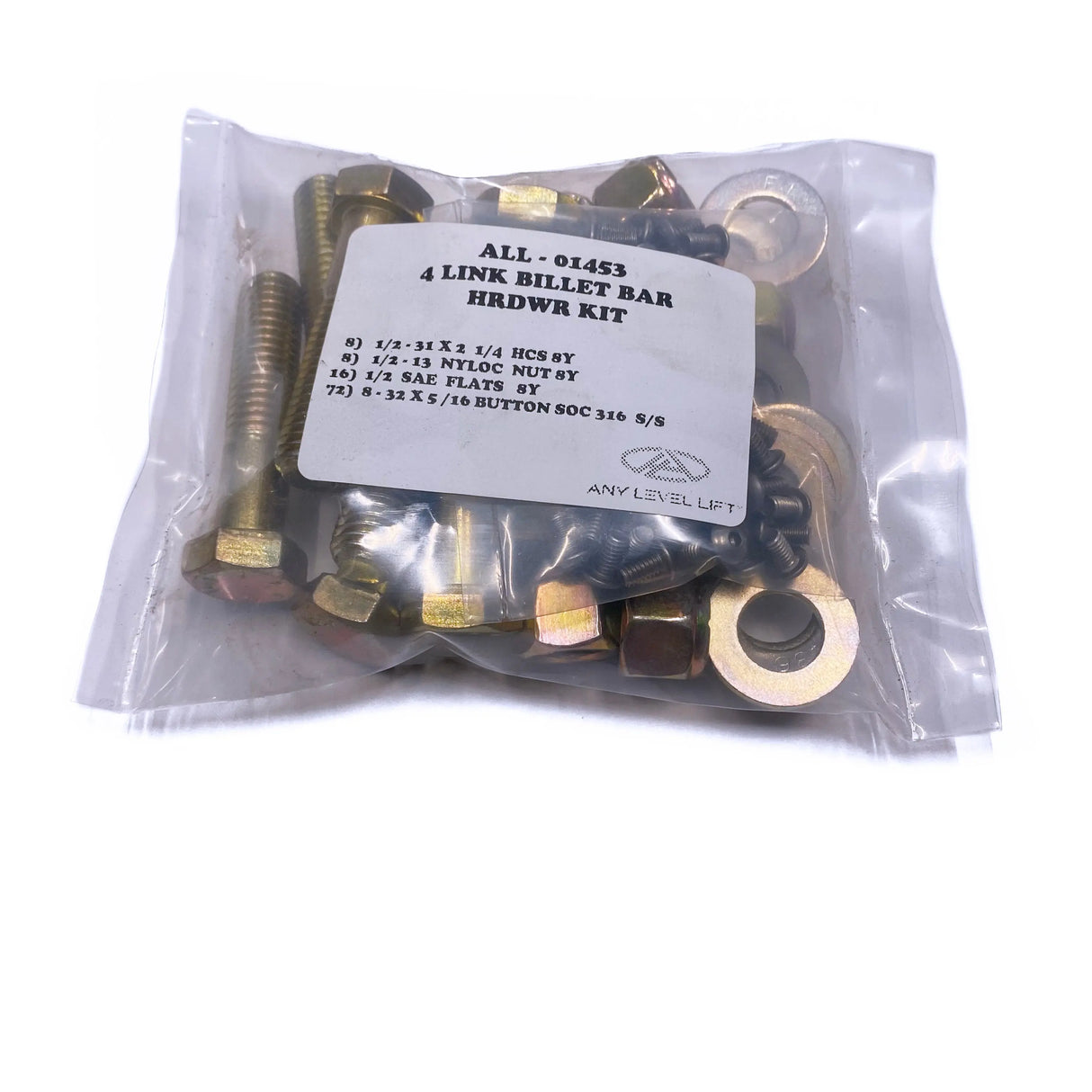 4Link Billet Bar Hardware Kit Any Level Lift