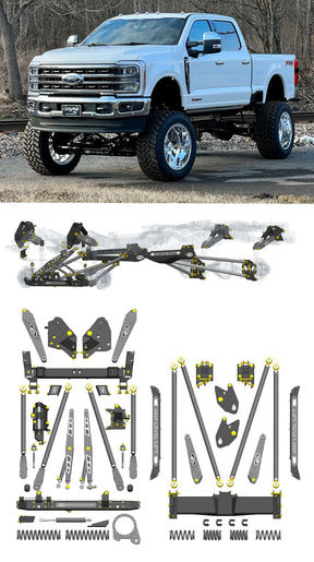 Any Level Lift - Base System, 0"-13": F-250/F-350, Single Rear Wheel (2023+) Any Level Lift