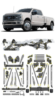 Any Level Lift - Base System, 0"-13": F-450 Dual Rear Wheel (2023+) Any Level Lift