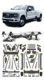 Any Level Lift - Base System, 4"-17": F-350 Dual Rear Wheel (2023+) Any Level Lift
