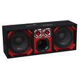 Audiopipe AP-CHU-1028RED High Powered 10" Vented Chuchero Enclosure Audiopipe