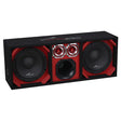 Audiopipe AP-CHU-1028RED High Powered 10" Vented Chuchero Enclosure Audiopipe