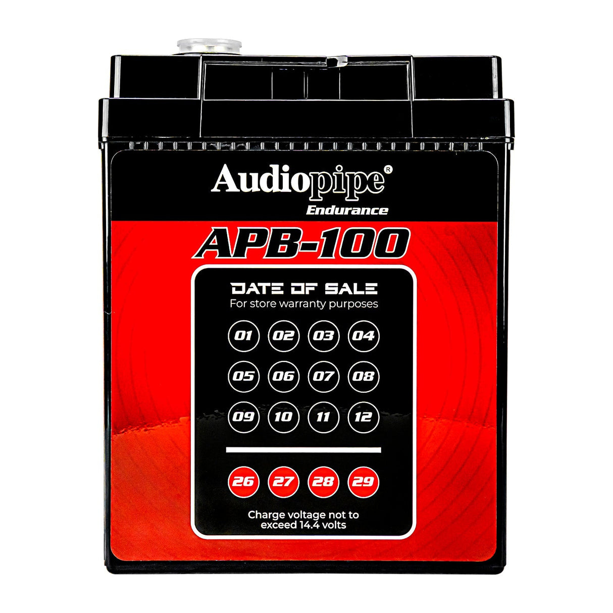 Deep Cycle 100AH 12V Power Cell (APB-100) Audiopipe