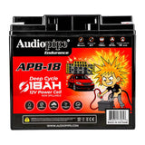 Deep Cycle 18AH 12V Power Cell (APB-18) Audiopipe
