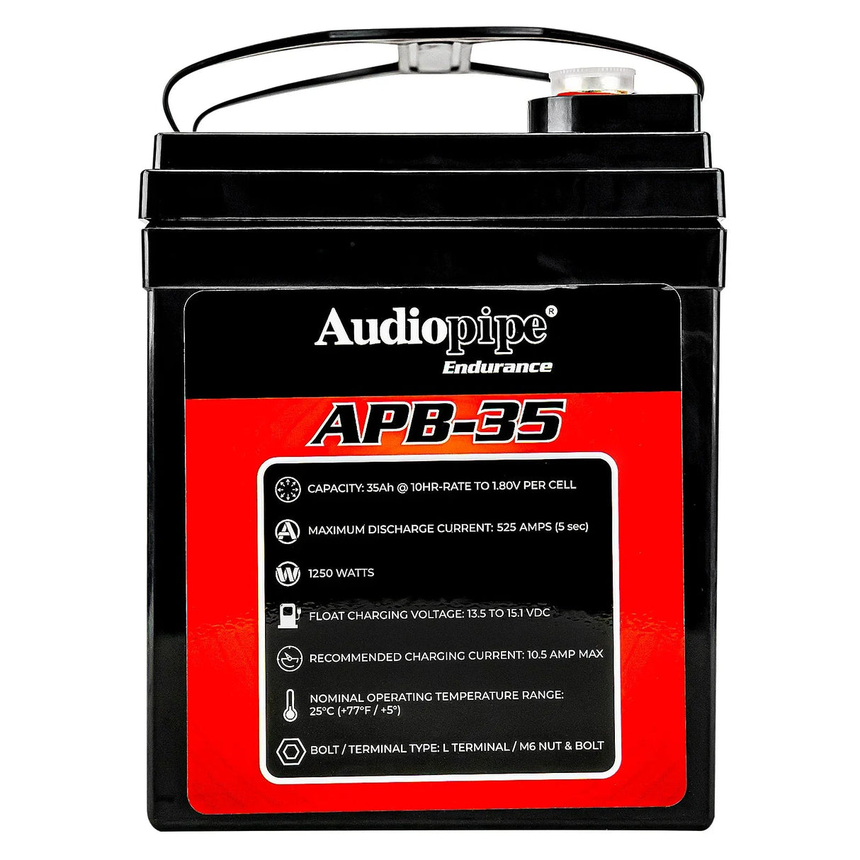 Audiopipe APB-35 Deep Cycle 35AH 12V Power Cell Battery Audiopipe