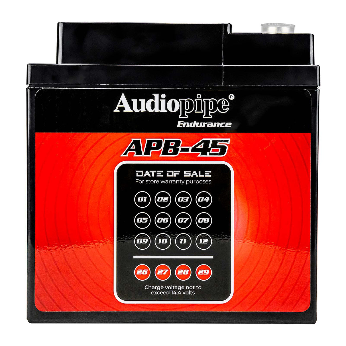 Deep Cycle 45AH 12V Power Cell (APB-45) Audiopipe