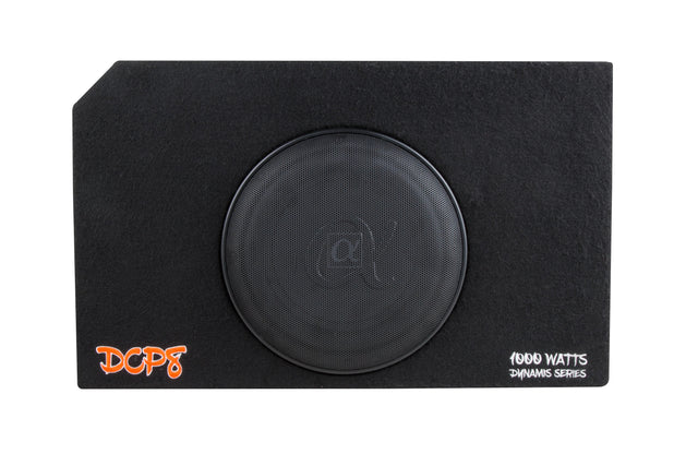Alphasonik DCP8 8" 350W RMS Slim Loaded Subwoofer Port Bass Enclosure Alphasonik