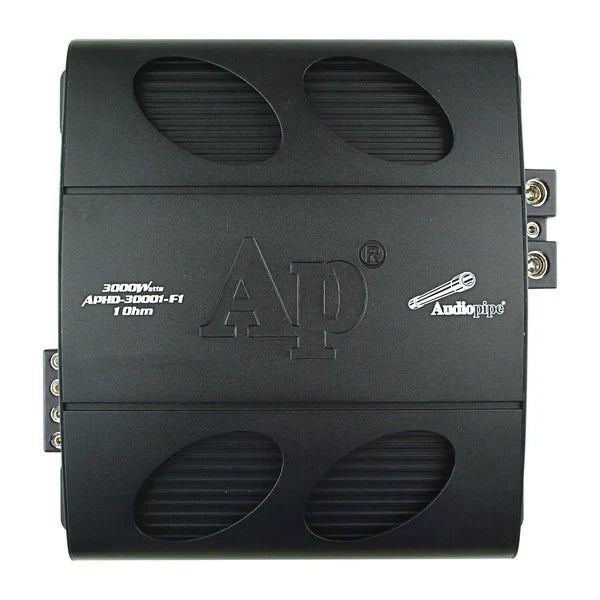 Audiopipe APHD-30001-F1 3000W RMS Class D Full Bridge Amplifier 1-Ohm Audiopipe