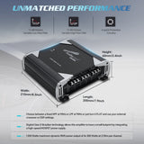 APHT-1000.4D-H2 Full Range Class D Transistor Amplifier Audiopipe