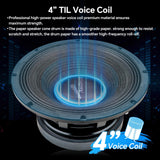 12" Mid-Low Frequency Loudspeaker 4 Ohms (APLMB-12-VC4), Sold individually Audiopipe