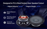 6" Mid-Range Frequency Loudspeaker (APMB-627-4), Sold in pairs Audiopipe