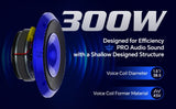 6.5" Compression Horn Mid-Range Loudspeaker (APMB-628GH-BLU), Sold individually Audiopipe