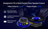 6.5" Compression Horn Mid-Range Loudspeaker (APMB-628GH-BLU), Sold individually Audiopipe