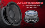6” Low Mid Frequency Loudspeaker (APMB-640SB-D), Sold individually Audiopipe