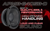 6” Low Mid Frequency Loudspeaker (APMB-640SB-D), Sold individually Audiopipe