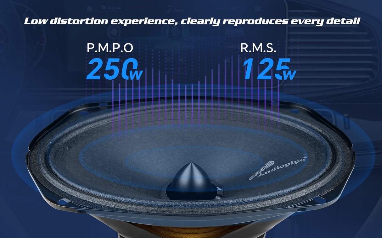 6 x 9" Low Mid Frequency Loudspeaker (APMB-6900-E), Sold in pairs Audiopipe