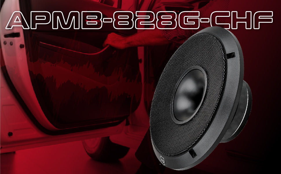 8" Compression Horn Mid-range Loudspeaker (APMB-828G-CHF), Sold individually Audiopipe