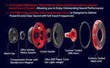 8" Compression Horn Mid-Range Loudspeaker (APMB-828GH-RED), Sold individually Audiopipe