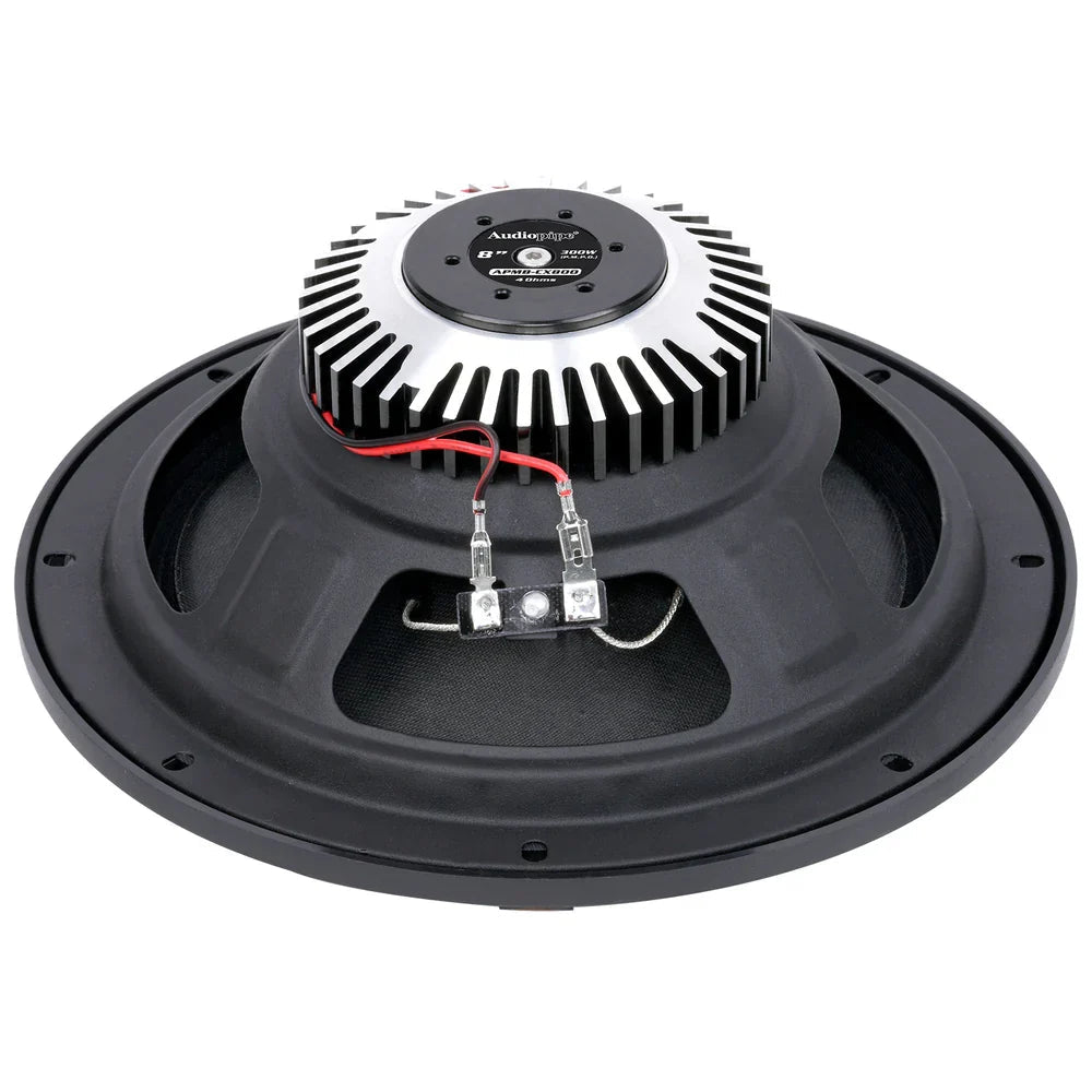 Audiopipe APMB-CX800 8" 150W RMS Dynamic Loudspeakers (Pair) Audiopipe
