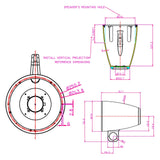 10” Marine Tower Enclosures & Powersport Tower Enclosures (APMP-1000ETW), Sold in pairs Audiopipe