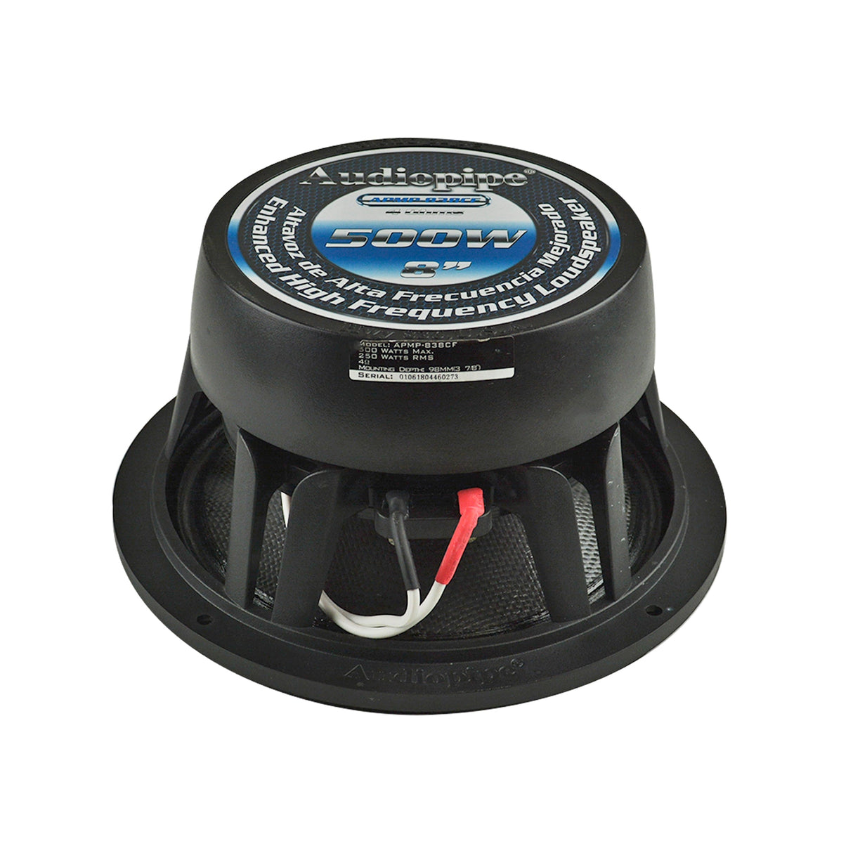 APMP-838CF 500 Watts 8” High Mid Frequency Loudspeaker Audiopipe