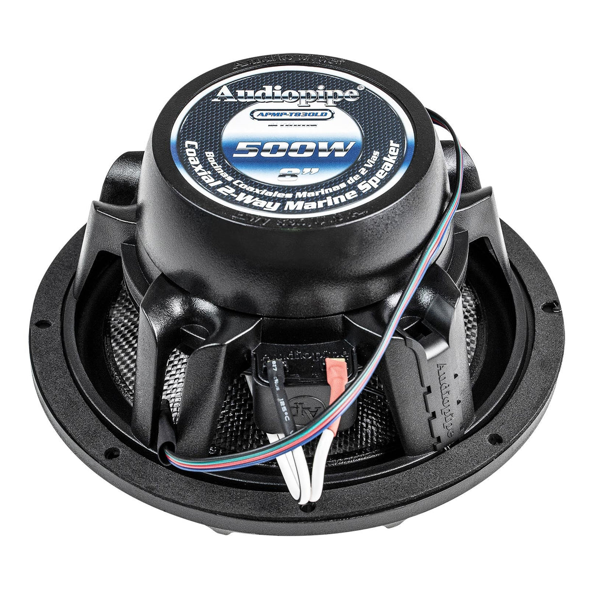 Coaxial 2-Way Marine Speaker with LED Light (APMP-T830LD) Audiopipe