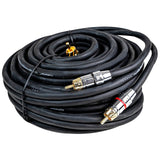 25Ft 2-Male to 2-Male RCA Audio Cable (APPRO-25M) Audiopipe