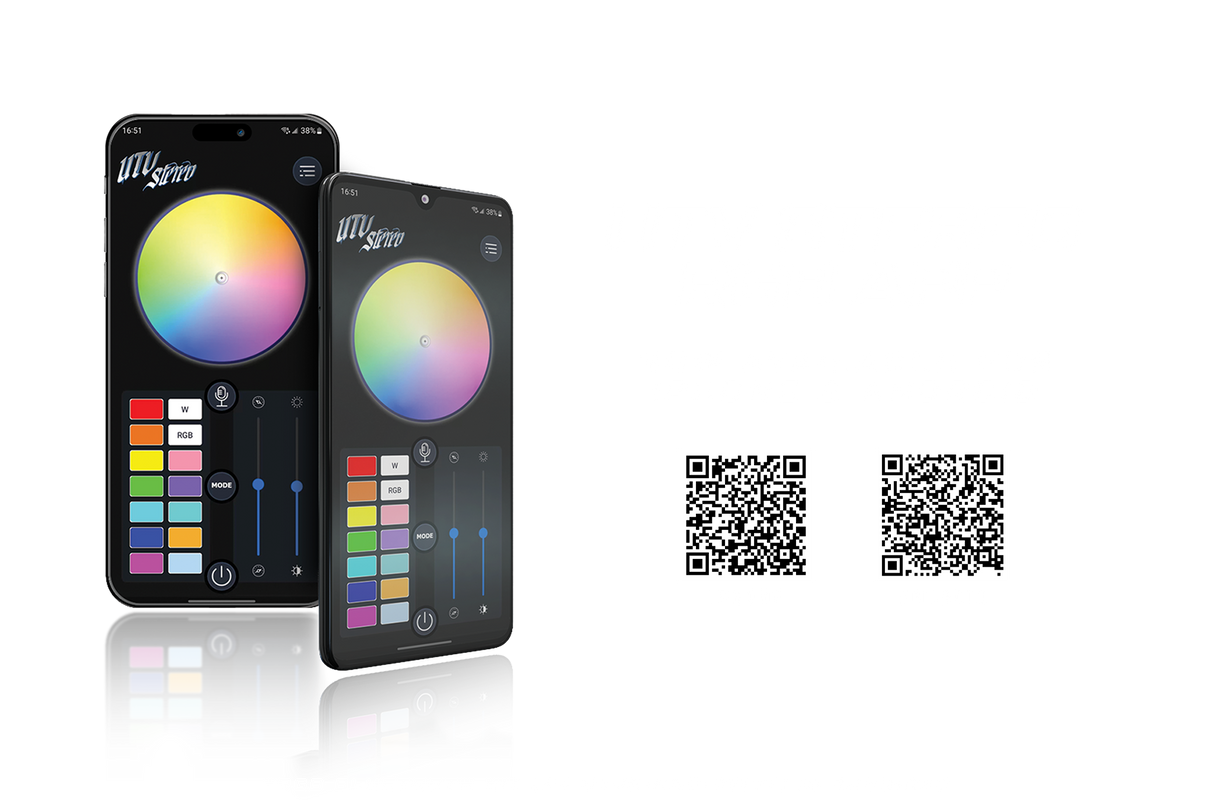 6.5" RGB LED Speaker Rings (Pair) | UTVS-65LSR UTV Stereo