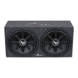 Double 12” High-Performance Compact Sealed Enclosure (APSB-12212PX) Audiopipe