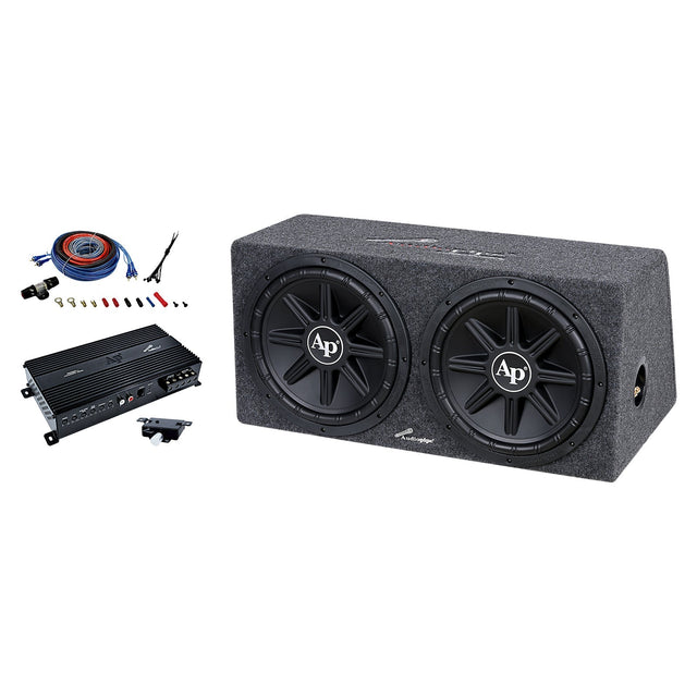 Double 12” High-Performance Compact Sealed Enclosure (APSB-12212PX) Audiopipe