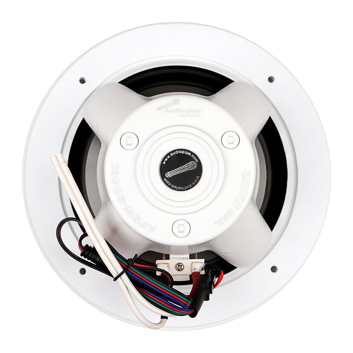 Audiopipe 6.5” Coaxial 2-Way Marine Speaker with LED lights (APSW-654GL) SALT WATER SERIES Audiopipe