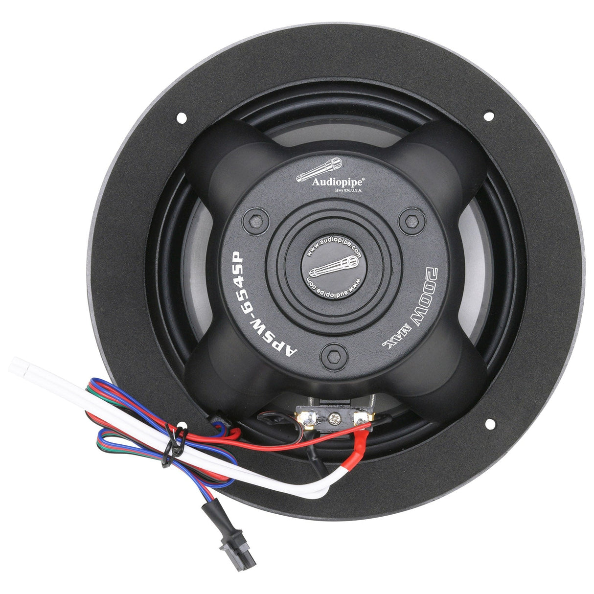 6.5” Coaxial 2-Way Marine Speaker with LED Lights (APSW-654SP) Audiopipe