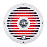 Audiopipe 8” Coaxial 2-Way Marine Speaker with LED lights (APSW-804GL) 2024 SALT WATER SERIES Audiopipe