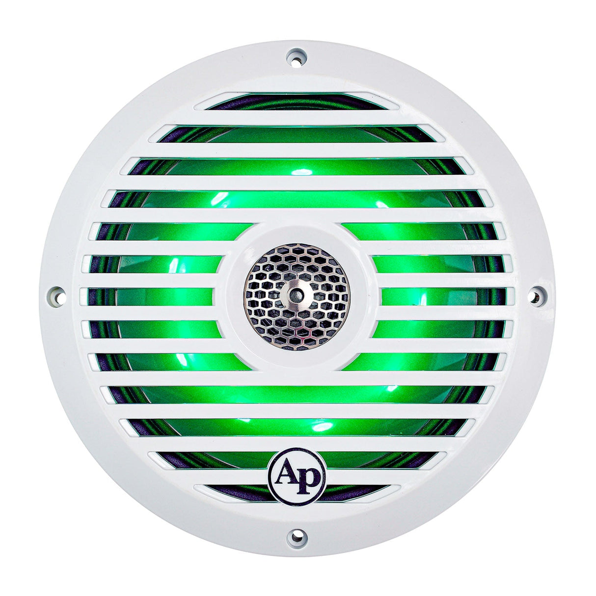 Audiopipe 8” Coaxial 2-Way Marine Speaker with LED lights (APSW-804GL) 2024 SALT WATER SERIES Audiopipe