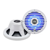 Audiopipe 8” Coaxial 2-Way Marine Speaker with LED lights (APSW-804GL) 2024 SALT WATER SERIES Audiopipe