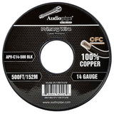 500Ft 14 Gauge Black Primary Wire (APV-C14-500 BLK) Audiopipe